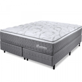 Cama Box Queen Colchão Smart Spring Mola Ensacada e Pillow Top de Espuma Viscoelástico 158x198x61cm  - bf Colchões na Americanas