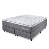 Cama Box Queen Colchão Smart Spring Mola Ensacada E Pillow Top De Espuma Viscoelástico  - BF Colchões na Magazine Luiza