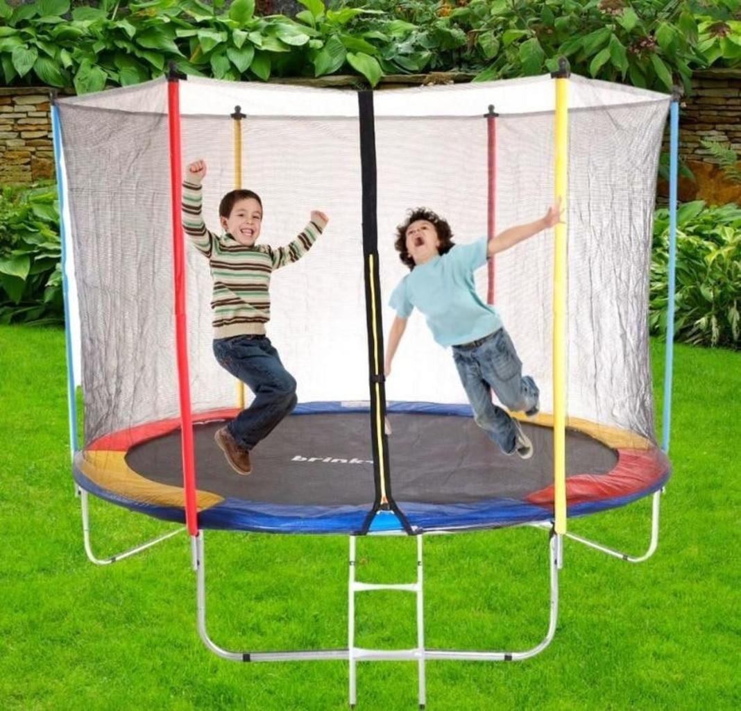 Cama Elástica 3,05m Pula Pula Colorido suporta até 120kg – brink+ na Americanas