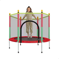 Cama Elástica Pula Pula Trampolim Infantil Colorida Criança Playground Rede Com Zíper 1,4m na Amazon