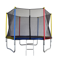 Cama Elástica Trampolim 2.44M Com Escada E Rede Happy Kids 42 Molas na Estrela10