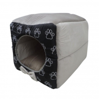 Cama Iglu E Toca Para Cachorro Luxo Preto Vime G na Amazon