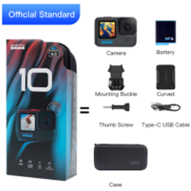 Câmera de Ação Gopro Hero 10 10m 5.3k 60FPS 23MP - Internacional na Aliexpress