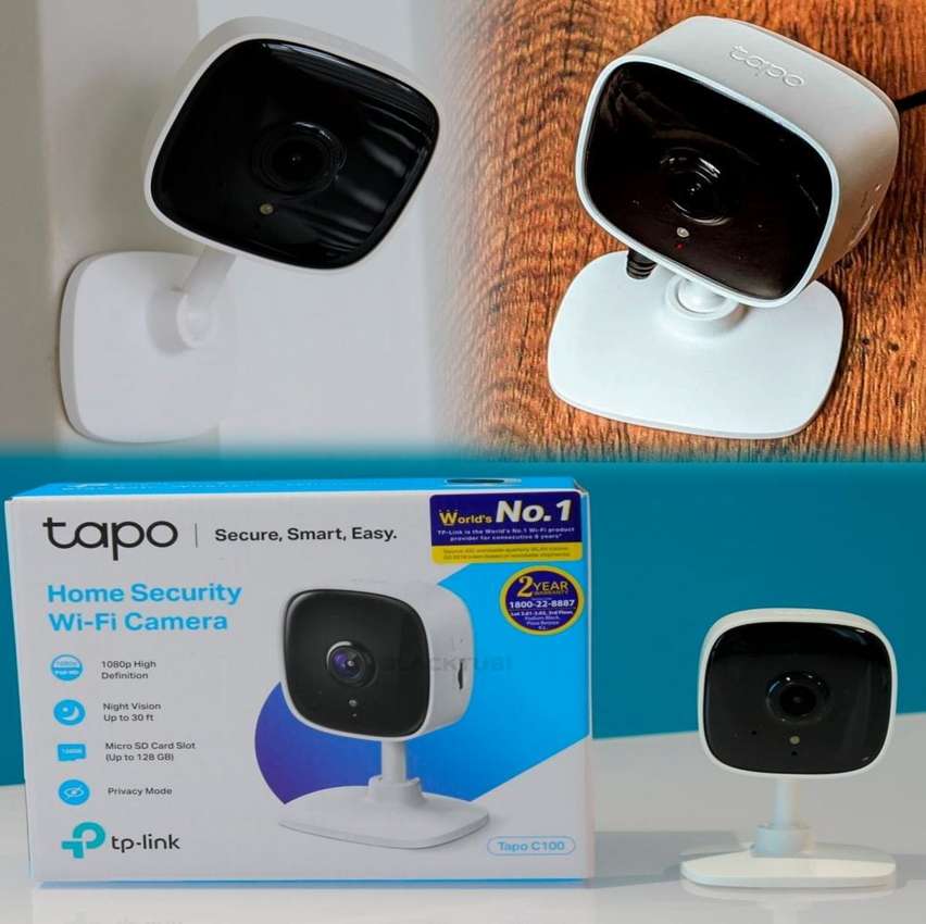 Câmera de segurança inteligente Wi-Fi, Full HD 1080p, Tapo C100, TP-Link, compatível com Alexa na Amazon