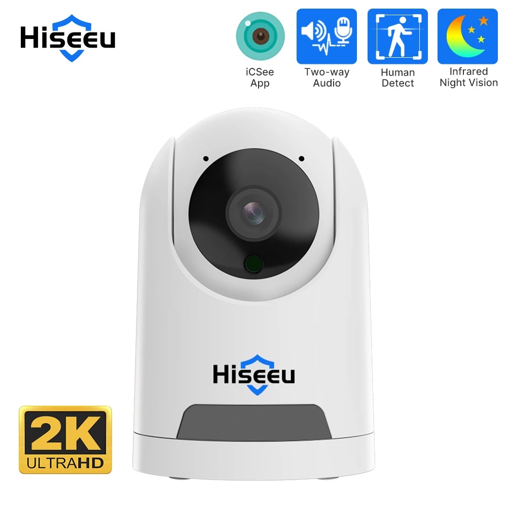 Câmera de Seguranca Interna Hiseeu 1080P na Aliexpress