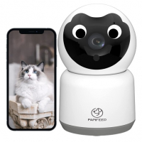 Câmera De Segurança Interna Papifeed 360° HD 1080p WiFi 2.4G/2.5GHz - Internacional na Amazon