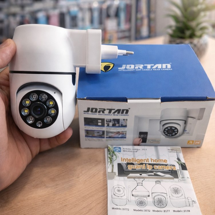 Câmera de Segurança Tomada Sem Fio 2MP WiFi Visão 360° HD 1080p Câmera IP Infravermelho Controle via App 2 Modos de Visão Noturna Áudio Bidirecional Detecção de Movimento Premium na Amazon