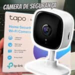 Camera de Segurança Wi-Fi, 1080p Full HD TP-Link Tapo C100, Visão Noturna, Audio de Duas Vias, Trabalha com Alexa, Detecção de Movimento, 512G de armazenagem, Armazenamento na Nuvem na Amazon
