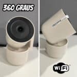 Camera de Segurança Wifi Interior, Detecção de Movimento, Monitoramento de Som, Push de Alerta via Aplicativo, Áudio Bidirecional, Visão Noturna Infravermelha, Rotação de 360 Graus da lente, 4MP na Amazon
