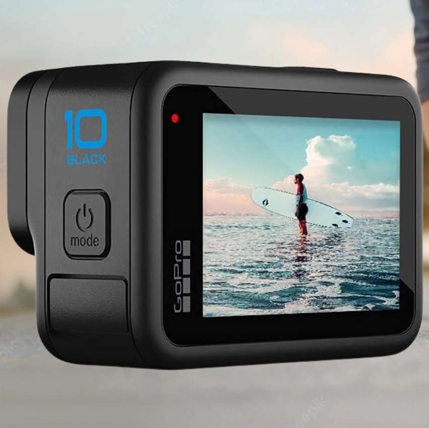 Câmera GoPro HERO10 Black à Prova com LCD Frontal, Vídeos 5.3K 60, Fotos 23MP, Chip GP2, HyperSmooth 4.0, Live Streaming 1080p, Webcam, Conexão Nuvem, Preta na Amazon