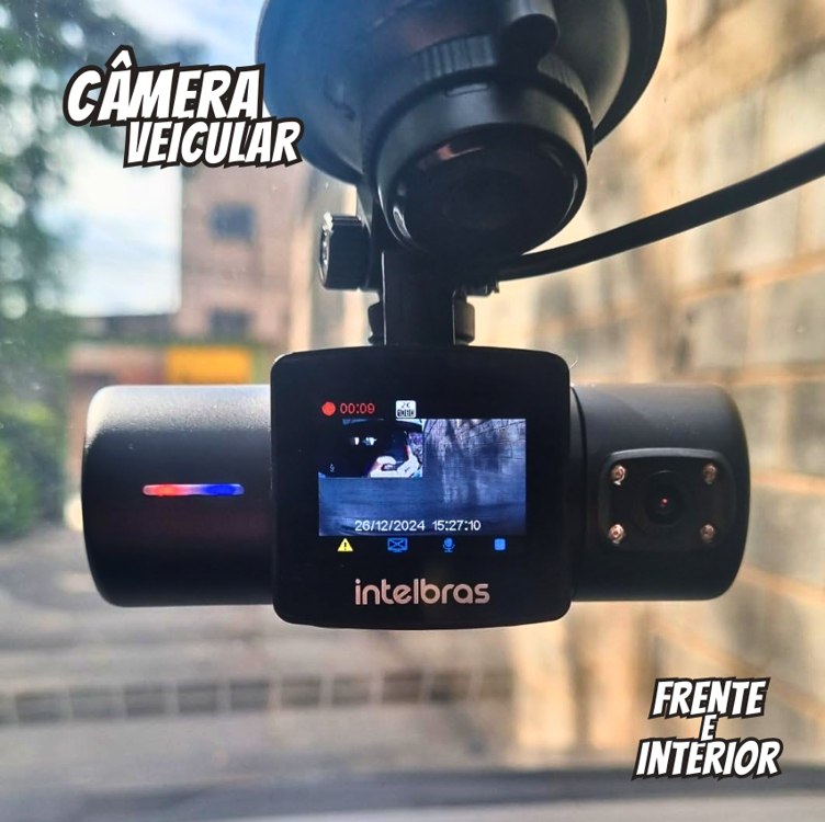 Câmera Veicular Duo Intelbras DC 3201 2K+ Preto Intelbras na Amazon