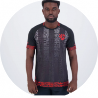 Camisa Leão Vitória Consciência Negra Preta na FutFanatics