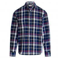 Camisa Manga Longa Em Flanela Xadrez Azul Marinho na Lojas Renner
