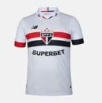 Camisa Masculina NB Home SPFC 2024 Jogador, Confecção Masculino, Branco/Vermelho/Preto, P na Amazon