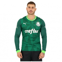 Camisa Puma Palmeiras I 2023 Manga Longa na FutFanatics