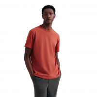 Camiseta Básica Masculina Areia Em Algodão Peruano - Laranja, Tamanho G na Outlet Espaço Hering
