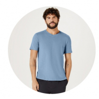 Camiseta Básica Masculina Slim Em Flamê na Outlet Espaço Hering