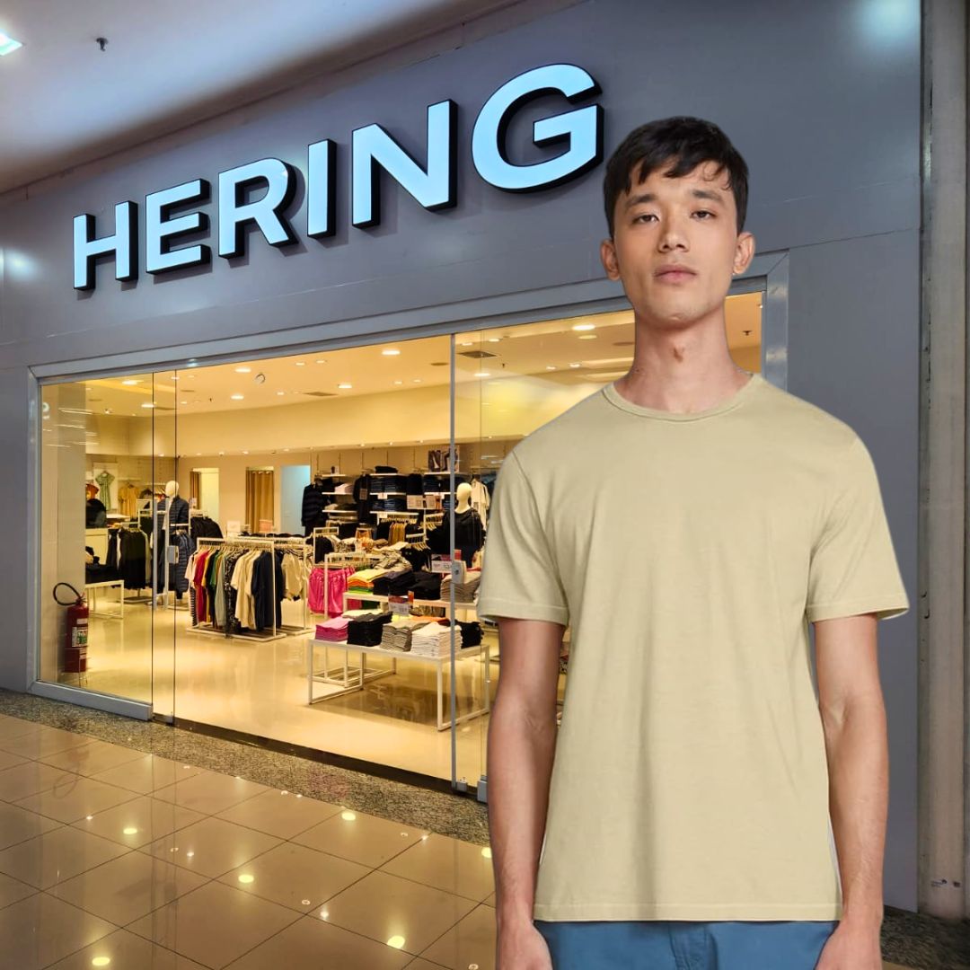 Camiseta Básica Masculina Slim Manga Curta na Amazon