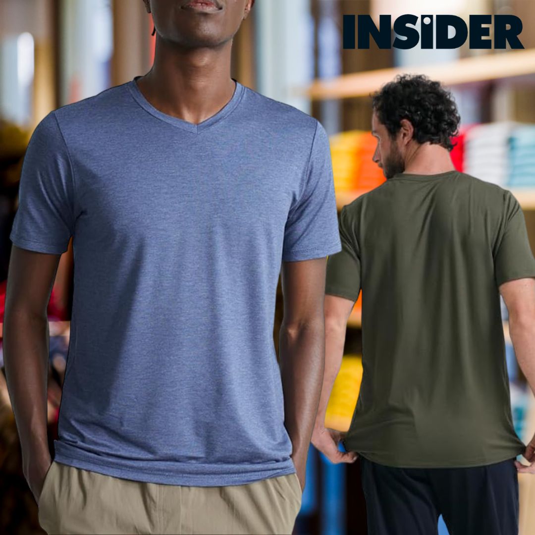 Camiseta Basica Tech Insider gola V na Amazon