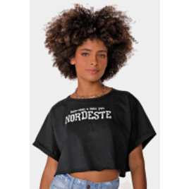 Camiseta Cropped Feminina Manga Curta Nordeste Pool by Riachuelo na Riachuelo