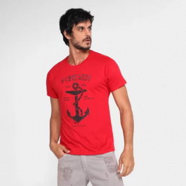 Camiseta Gajang Forever Masculina - Vermelho na Zattini