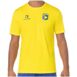 Camiseta Gola Alta de Futebol Topper Brasil Combate Masculina Manga Curta na Magazine Luiza