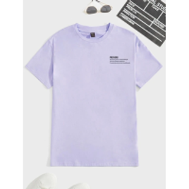 Camiseta Gráfico de slogan na Shein
