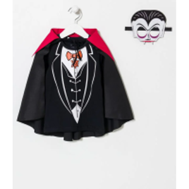 Camiseta Infantil Fantasia do Drácula com Capa e Máscara na Lojas Renner