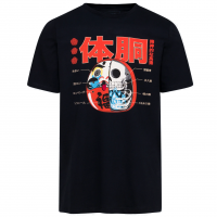 Camiseta Manga Curta Em Algodão Com Estampa Daruma Esqueleto na Lojas Renner