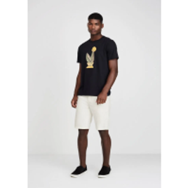 Camiseta Masculina em Malha Manga Curta Estampada - Dzarm na DZARM Hering