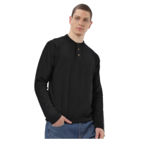 Camiseta Masculina Texturizada Gola Padre - Preto | Pool By Riachuelo na Riachuelo