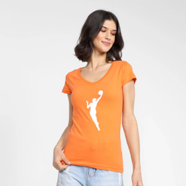 Camiseta NBA Jogadora Feminina - Laranja na Netshoes