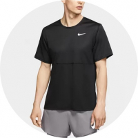 Camiseta Nike Dri-Fit Breathe Run Masculina - Preto na Netshoes