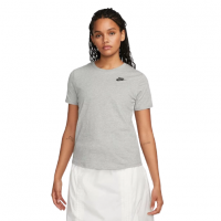 Camiseta Nike Sportswear Club Essentials Feminina - Cinza na Netshoes