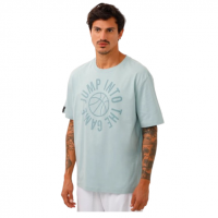 Camiseta Oversized De Algodão Esportiva Ace Azul na C&A