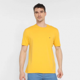 Camiseta Tommy Jeans Básica Masculina - Amarelo na Zattini
