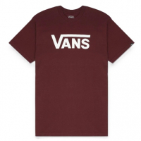 Camiseta Vans Classic Ss Burgundy White na Vans