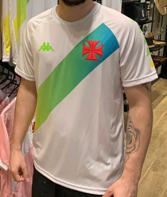 Camiseta Vasco da Gama Kappa Watercolor Masculina – Branco na Netshoes