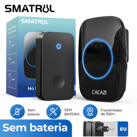 Campainha Elétrica sem Fio de Porta à Prova d'Água Alcance 300m na Shopee