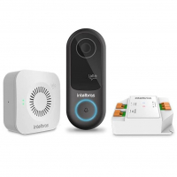 Campainha Inteligente Vídeo Porteiro Intelbras Wi-Fi Allo W3+ Preto na Amazon