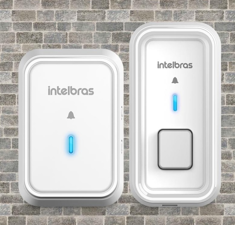 Campainha Sem Fio com Bateria Intelbras CIB 101 Branco na Amazon