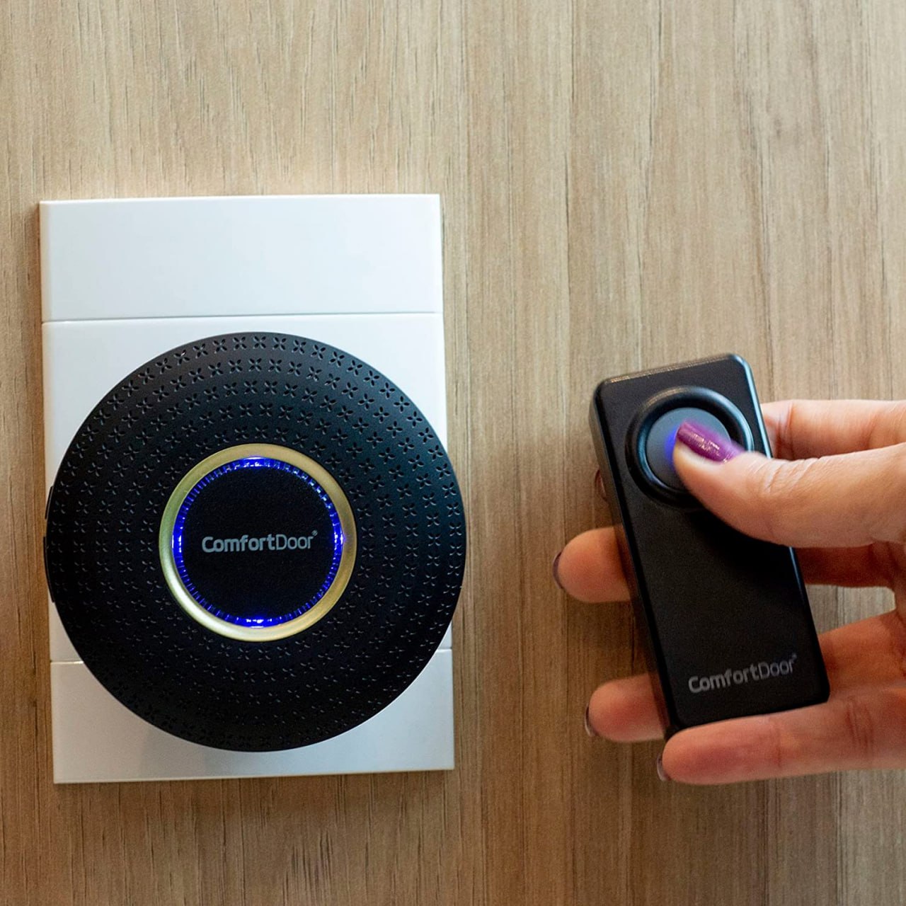 Campainha Sem Fio – Bivolt Preta – Comfort Door na Amazon
