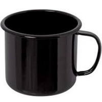 CANECA DE CHA ESMALTADA PRETA 150ML - CM48 na Amazon