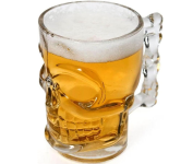 Caneca para Chopp e Cerveja de Vidro Caveira Rock Style – LYOR – 510ml na Amazon
