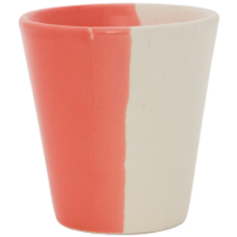 Caneca sem Alça Cerâmica Cora Bege/Rosa Salmão 300ml na Riachuelo