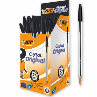 Caneta Bic Cristal Preta 1.0mm Escrita Suave 50un na Amazon