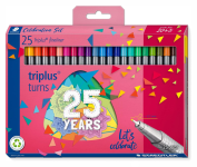 Caneta de ponta de fibra STAEDTLER Fineliner, 0,3 mm – cores sortidas 25un na Amazon