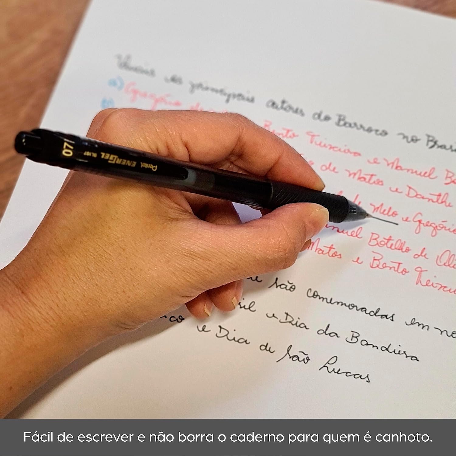 Caneta Energel X Pentel 0.5mm Retrátil na Amazon