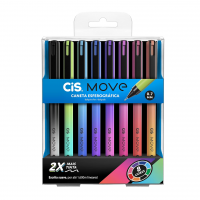 Caneta Esferográfica 0.7mm Move Com 8 Cores Cis na Amazon