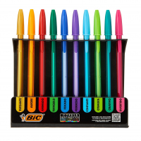 Caneta Esferográfica, Bic, Cores E Sentimentos, Cartela Com 10 na Amazon